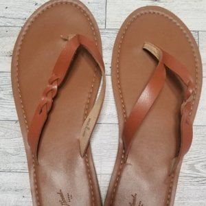 Brown Braided Sandals For Women9 (1020)